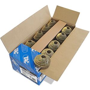 Tacwise 1006 Type 2.1 / 38 mm Galvanised Conical Top Coil Nails, Blunt Point, Ring Shank, 16° Inclined, Wire Collated, Pack of 14,400 Tacwise 1006 Type 2.1 / 38 mm Galvanised Conical Top Coil Nails, Blunt Point, Ring Shank, 16° Inclined, Wire Collated, Pack of 14,400