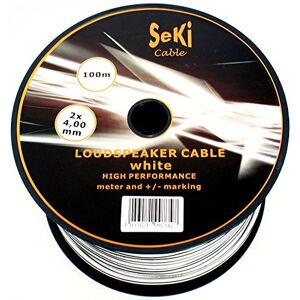 SeKi 2x White Speaker Cables 4.00mm² 100m SeKi 2x White Speaker Cables 4.00mm² 100m