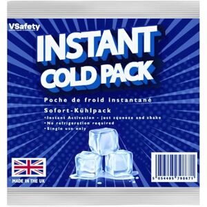 VSafety Instant Ice Packs – Cold Compress for Cooling – Squeeze-Activated Cooling Blocks Without Refrigeration – Portable Ice Pack for Cool Bags, Food & Drinks – Travel Size, 100 Count VSafety Instant Ice Packs – Cold Compress for Cooling – Squeeze-Activated Cooling Blocks Without Refrigeration – Portable Ice Pack for Cool Bags, Food & Drinks – Travel Size, 100 Count