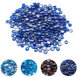 VEVOR Fire Glass, 20LBS / 9KG High-Temperature Resistant Fireplace Rocks, 3/4-Inch / 19.05 mm Reflective & Smokeless Firepit Glass Beads, High Luster Stone Landscaping for Fire Pit Table, Cobalt Blue VEVOR Fire Glass, 20LBS / 9KG High-Temperature Resistant Fireplace Rocks, 3/4-Inch / 19.05 mm Reflective & Smokeless Firepit Glass Beads, High Luster Stone Landscaping for Fire Pit Table, Cobalt Blue