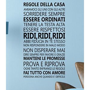 Walplus Quotes "Italian Family" Removable Office Home Decoration Wall Stickers, Black Walplus Quotes "Italian Family" Removable Office Home Decoration Wall Stickers, Black