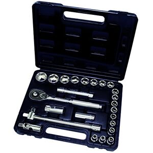 Hilka 01202502 1/2-Inch Drive Socket Set Metric (25-Piece), Black Hilka 01202502 1/2-Inch Drive Socket Set Metric (25-Piece), Black