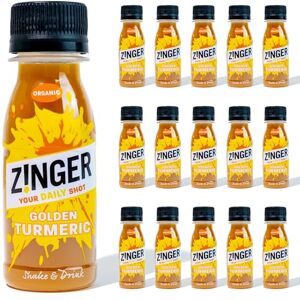 Zinger Golden Turmeric Shot Made with Raw Pressed Turmeric Juice for a Gentle zing and Fresh flavour (15 x 70ml) Zinger Golden Turmeric Shot Made with Raw Pressed Turmeric Juice for a Gentle zing and Fresh flavour (15 x 70ml)