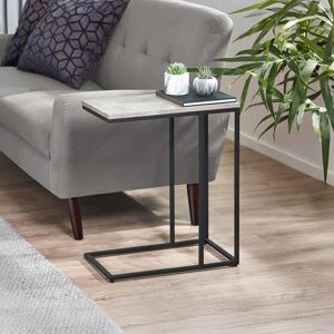 Julian Bowen Staten Drinks Table, Concrete Effect/Black Julian Bowen Staten Drinks Table, Concrete Effect/Black