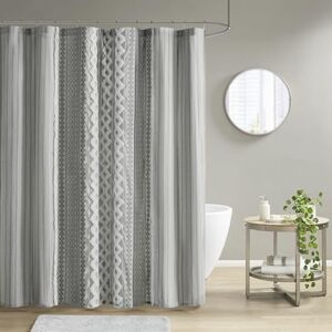 INK+IVY Imani Tufted Chenille 100% Cotton Shower Curtains Machine Washable, Modern Home Bathroom Décor Bathtub Privacy Screen, 72" x 72", Grey INK+IVY Imani Tufted Chenille 100% Cotton Shower Curtains Machine Washable, Modern Home Bathroom Décor Bathtub Privacy Screen, 72" x 72", Grey