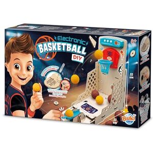 Buki France Buki 2151 Electronic Basketball Hoop DIY Kit from 8 Years Assemble Without Soldering, 2 Players, 3 Additional Skill Games Included Dimensions 32 x 18 x 32 cm Buki France Buki 2151 Electronic Basketball Hoop DIY Kit from 8 Years Assemble Without Soldering, 2 Players, 3 Additional Skill Games Included Dimensions 32 x 18 x 32 cm