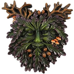 Spirit of Equinox Enchanting Green Man Small Face Plaque 14.5cm x 14cm (1 Pc.) Durable Handcrafted Resin & Unique Design Perfect for Garden Decor & Gift Idea Spirit of Equinox Enchanting Green Man Small Face Plaque 14.5cm x 14cm (1 Pc.) Durable Handcrafted Resin & Unique Design Perfect for Garden Decor & Gift Idea