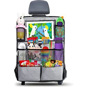 AiQInu Car Back Protector and Organiser, Waterproof and Easy Care Oxford Cloth Car Seat Organiser, Back Seat Organiser with Lots of Storage Space, Car Back Protector for Children (1 Piece) AiQInu Car Back Protector and Organiser, Waterproof and Easy Care Oxford Cloth Car Seat Organiser, Back Seat Organiser with Lots of Storage Space, Car Back Protector for Children (1 Piece)