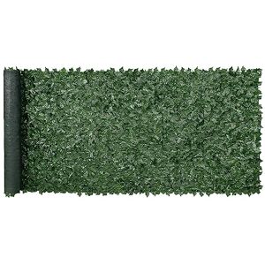 VEVOR JNF006 1.5 x 4m Artificial Green Wall Screen, Greenery Ivy Fence w/Mesh Cloth Backing and Strengthened Joint, Faux Hedges Vine Leaf Decoration for Outdoor Garden, Yard, Balcony, 59"x158 VEVOR JNF006 1.5 x 4m Artificial Green Wall Screen, Greenery Ivy Fence w/Mesh Cloth Backing and Strengthened Joint, Faux Hedges Vine Leaf Decoration for Outdoor Garden, Yard, Balcony, 59"x158