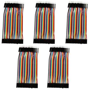 Shexton 40pin Male to Female Jumper Wires, 5pcs Colorful 10cm Jumper Wires Set 40pin M to F Ribbon Cable for Breadboard Shexton 40pin Male to Female Jumper Wires, 5pcs Colorful 10cm Jumper Wires Set 40pin M to F Ribbon Cable for Breadboard