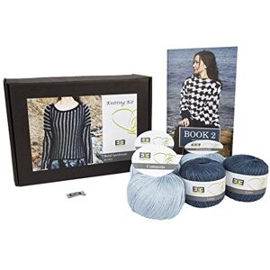 DesignEtte Knitting Kit Rural Landscape 100 Percent Linen Pure Mercerized Egyptian Cotton Blend Indigo/Light Blue XL No-s-8714 Includes Yarn Pattern Booklet Plus A Label, silk, X-Large DesignEtte Knitting Kit Rural Landscape 100 Percent Linen Pure Mercerized Egyptian Cotton Blend Indigo/Light Blue XL No-s-8714 Includes Yarn Pattern Booklet Plus A Label, silk, X-Large