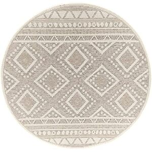 the carpet Calgary Robust Outdoor Rug, Modern Design, Weatherproof and UV Resistant, for Balcony, Patio and Conservatory, Also Suitable for Kitchen or Dining Room, Beige Diamond, 160 x 160 cm the carpet Calgary Robust Outdoor Rug, Modern Design, Weatherproof and UV Resistant, for Balcony, Patio and Conservatory, Also Suitable for Kitchen or Dining Room, Beige Diamond, 160 x 160 cm