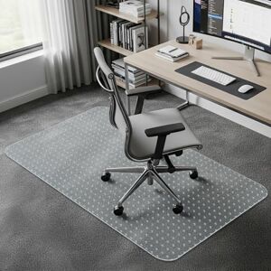 COSYLAND Office Chair Mat for Carpet Floor 100x120cm PVC Floor Mat with Non-Slip Plastic Studs Waterproof Anti-Slip Carpet Protector for Office Chair with Studded Back COSYLAND Office Chair Mat for Carpet Floor 100x120cm PVC Floor Mat with Non-Slip Plastic Studs Waterproof Anti-Slip Carpet Protector for Office Chair with Studded Back