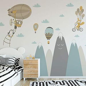 Ambiance Sticker Giant Scandinavian Mountains Children's Wall Sticker Decoration for Baby/Animal Room 50 x 90 cm 1 Unit Ambiance Sticker Giant Scandinavian Mountains Children's Wall Sticker Decoration for Baby/Animal Room 50 x 90 cm 1 Unit