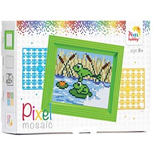 Pracht Creatives Hobby P31264 Mosaik Geschenkverpackung fantasy Mosaic Box Frogs, Pixel Picture with Frame Boys and Girls as a Small Gift, Bag, Children's Birthday Party, Colourful Pracht Creatives Hobby P31264 Mosaik Geschenkverpackung fantasy Mosaic Box Frogs, Pixel Picture with Frame Boys and Girls as a Small Gift, Bag, Children's Birthday Party, Colourful