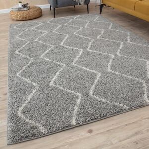THE RUGS Modern Moroccan Design Living Room and Bedroom Rugs, Non-Shedding & Easy Care (Boho Grey/Ivory, 80x300 cm) THE RUGS Modern Moroccan Design Living Room and Bedroom Rugs, Non-Shedding & Easy Care (Boho Grey/Ivory, 80x300 cm)