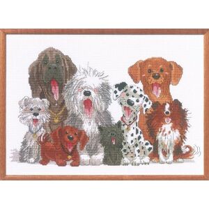 Janlynn Suzy's Zoo Cross Stitch Kit 15"X10"-Dogs of Duckport (14 Count), Cotton, Multicolor, 15" x 10 Janlynn Suzy's Zoo Cross Stitch Kit 15"X10"-Dogs of Duckport (14 Count), Cotton, Multicolor, 15" x 10