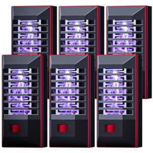 Woobroo Bug Zapper and Insect Pest Fly Killer, 6 Pack Electric Mosquito Zapper for Indoor and Outdoor, Mosquito repellent plug in For Home Use -Mosquitoes Killer Lamp, Grey Woobroo Bug Zapper and Insect Pest Fly Killer, 6 Pack Electric Mosquito Zapper for Indoor and Outdoor, Mosquito repellent plug in For Home Use -Mosquitoes Killer Lamp, Grey