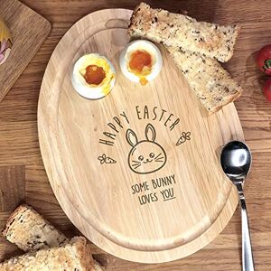 eBuyGB Happy Easter Breakfast Board, Gift for Kids, Children,Brown,24 x 18.5 x 2 cm; 319 Grams eBuyGB Happy Easter Breakfast Board, Gift for Kids, Children,Brown,24 x 18.5 x 2 cm; 319 Grams