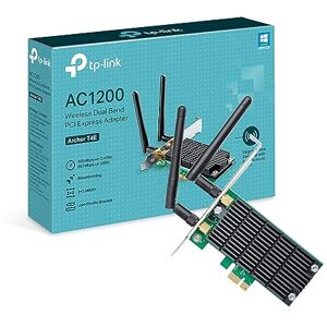 TP-LINK Archer T4E AC1200Mbps Dual-Band Wireless WiFi Adapter for PC with Two Antennas, PCIe WiFi Card for Desktop, Low-Profile Bracket Included, Supports Windows 11/10/8.1/8/XP (32/64 bit) TP-LINK Archer T4E AC1200Mbps Dual-Band Wireless WiFi Adapter for PC with Two Antennas, PCIe WiFi Card for Desktop, Low-Profile Bracket Included, Supports Windows 11/10/8.1/8/XP (32/64 bit)