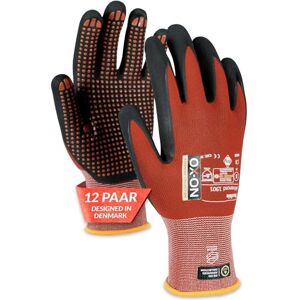 OX-ON Flexible Advanced 1901 Red Work Gloves, Extremely Durable Safety Gloves, Secure Precise Grip, Protective & Comfortable Nitrile Gloves, Dotted Palm For Extra Grip, Sanitised 12pairs, Size 7 / S OX-ON Flexible Advanced 1901 Red Work Gloves, Extremely Durable Safety Gloves, Secure Precise Grip, Protective & Comfortable Nitrile Gloves, Dotted Palm For Extra Grip, Sanitised 12pairs, Size 7 / S