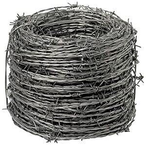 WOLFPACK 1130005 Galvanized Barbed Wire 4/15, Roll of 250 Metres WOLFPACK 1130005 Galvanized Barbed Wire 4/15, Roll of 250 Metres
