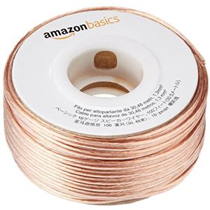 Amazon Basics 16-Gauge Speaker Wire 1.3 mm² 30.48 m (100 feet), Bronze Amazon Basics 16-Gauge Speaker Wire 1.3 mm² 30.48 m (100 feet), Bronze