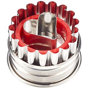 Städter Staedter Linzer Heart Outer Ring, 4.8 cm, Stainless Steel, Silver, 30 x 4.8 x 30 cm Städter Staedter Linzer Heart Outer Ring, 4.8 cm, Stainless Steel, Silver, 30 x 4.8 x 30 cm