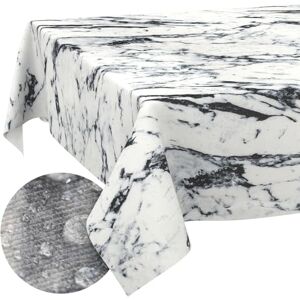 ANRO Tablecloth Fabric Washable Tablecloth Table Cloth Easy Care Lotus Effect Dirt and Water-Repellent for Indoor Outdoor Table Cloth 200 x 140 cm Cutting Edge Marble Black ANRO Tablecloth Fabric Washable Tablecloth Table Cloth Easy Care Lotus Effect Dirt and Water-Repellent for Indoor Outdoor Table Cloth 200 x 140 cm Cutting Edge Marble Black