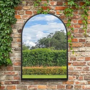 MirrorOutlet The Arcus Black Metal Framed Arched Garden Wall Mirror 39" X 27" (100CM X 70CM). Suitable for Outside and Inside! MirrorOutlet The Arcus Black Metal Framed Arched Garden Wall Mirror 39" X 27" (100CM X 70CM). Suitable for Outside and Inside!