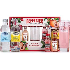 BEAMS INTERNATIONAL Beefeater Gin Experience Flavoured Gin Gift Set 2x5cl, Beefeater Pink Strawberry and Beefeater Peach & Raspberry Gin, 2x Franklin & Sons Tonic Water, Hi-Ball Glass, Gin Gifts for Women BEAMS INTERNATIONAL Beefeater Gin Experience Flavoured Gin Gift Set 2x5cl, Beefeater Pink Strawberry and Beefeater Peach & Raspberry Gin, 2x Franklin & Sons Tonic Water, Hi-Ball Glass, Gin Gifts for Women