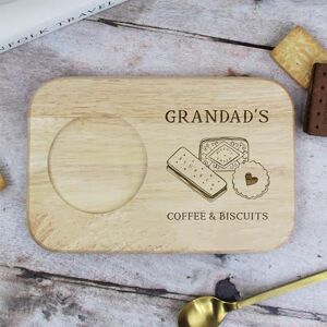 eBuyGB Personalised Engraved Grandad's Coffee and Biscuit Serving Board. Gift for Grandpa, Papa, Taid eBuyGB Personalised Engraved Grandad's Coffee and Biscuit Serving Board. Gift for Grandpa, Papa, Taid