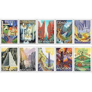 DKORARTE Set of 10 A4 Decorative Wall Sheets for Pictures Living Room Decoration Modern, Bedrooms, Rooms, Without Frame, Series and Movies The Lord of the Rings, The Hobbit, (29.7 x 21 cm) DKORARTE Set of 10 A4 Decorative Wall Sheets for Pictures Living Room Decoration Modern, Bedrooms, Rooms, Without Frame, Series and Movies The Lord of the Rings, The Hobbit, (29.7 x 21 cm)