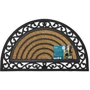 JVL Karina Heavy Duty Rubber Coir Door Mat, Rattan, Brown, 45 x 75 cm 02-180 JVL Karina Heavy Duty Rubber Coir Door Mat, Rattan, Brown, 45 x 75 cm 02-180