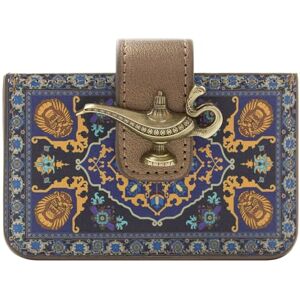 Magic Lamp Aladdin Magic Carpet Genie Emblem Wallet Card Holder Card Holder, Blue Magic Lamp Aladdin Magic Carpet Genie Emblem Wallet Card Holder Card Holder, Blue