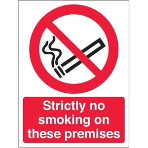 VSafety Strictly No Smoking On Premises 600x800mm 3mm Aluminium Composite Safety Sign VSafety Strictly No Smoking On Premises 600x800mm 3mm Aluminium Composite Safety Sign