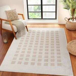 Livabliss Kisumu Shaggy Rug Modern Berber Rugs Living Room, Large 160x213 cm, Soft Shaggy Rugs for Bedroom Neutral Boho Fluffy Rug, Easy Care Plush Thick Pile Light Beige, Beige Livabliss Kisumu Shaggy Rug Modern Berber Rugs Living Room, Large 160x213 cm, Soft Shaggy Rugs for Bedroom Neutral Boho Fluffy Rug, Easy Care Plush Thick Pile Light Beige, Beige