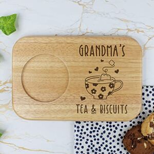 eBuyGB Grandma's Tea & Biscuits Board, Wooden Treat Board, Snack Tray, Mother's Day, Birthday Gifts for Grandma eBuyGB Grandma's Tea & Biscuits Board, Wooden Treat Board, Snack Tray, Mother's Day, Birthday Gifts for Grandma