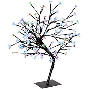 WeRChristmas Pre-Lit Illuminated Cherry Blossom Colour Changing Tree with 96-LED, 2 feet/60 cm Multi-Colour WeRChristmas Pre-Lit Illuminated Cherry Blossom Colour Changing Tree with 96-LED, 2 feet/60 cm Multi-Colour