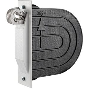 Schellenberg 50602 Mini semi-recessed Winder Set with Roller shutters Plate, with Roller Shutter Strap Length 5 m, with PVC Wall Box, Hole Distance 11.8 cm, White Schellenberg 50602 Mini semi-recessed Winder Set with Roller shutters Plate, with Roller Shutter Strap Length 5 m, with PVC Wall Box, Hole Distance 11.8 cm, White