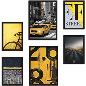 CREARREDA Street Wall Prints Set Without Frames Wall Decorations for Home and Office Certified Materials, Made in Italy Matching Posters 2 x A3 & 4 x A4 B3-30x42 & 21x37 cm CREARREDA Street Wall Prints Set Without Frames Wall Decorations for Home and Office Certified Materials, Made in Italy Matching Posters 2 x A3 & 4 x A4 B3-30x42 & 21x37 cm