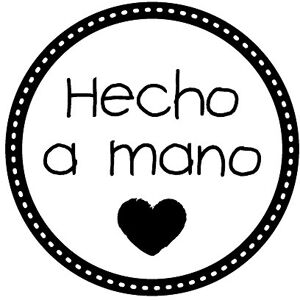 Artemio Wooden Stamp C Seal with Text Hecho a Mano, M Artemio Wooden Stamp C Seal with Text Hecho a Mano, M