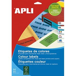 APLI 280 Labels Permanent Green 99.1 x 38.1 mm 014598 APLI 280 Labels Permanent Green 99.1 x 38.1 mm 014598