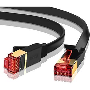 IBRA Ethernet Gigabit Lan Network Cable Advanced, Gold Connectors, 10Gbps 600MHz, 10/100/1000Mbit/s, Patch cable, STP, Switch/Router/Modem/Patch panel/Access Point/patch fields, 30M Flat Black IBRA Ethernet Gigabit Lan Network Cable Advanced, Gold Connectors, 10Gbps 600MHz, 10/100/1000Mbit/s, Patch cable, STP, Switch/Router/Modem/Patch panel/Access Point/patch fields, 30M Flat Black