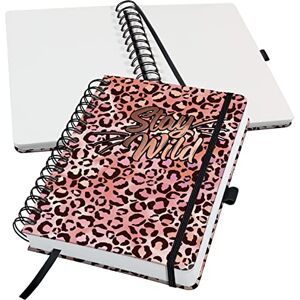 Sigel JN653 Jolie Spiral notebook, Pink Leo Love, dotted (dot grid), 120 gsm, 16,8 x 21,5 cm, hardcover, 240 pages, Pink, apricot, Black Sigel JN653 Jolie Spiral notebook, Pink Leo Love, dotted (dot grid), 120 gsm, 16,8 x 21,5 cm, hardcover, 240 pages, Pink, apricot, Black