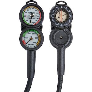 SEAC Console 3, Pressure gauge, Depth Gauge and Compass, Scale 0-5000 0-200 Unisex Adult, Black, FT/PSI SEAC Console 3, Pressure gauge, Depth Gauge and Compass, Scale 0-5000 0-200 Unisex Adult, Black, FT/PSI