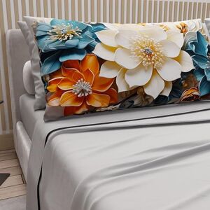 PETTI Artigiani Italiani Cotton Sheets with Pillowcases in Digital Print, French Quarter, Complete Top and Bottom Sheet with Corners, Floral 05 10 Light Grey, 100% Made in Italy PETTI Artigiani Italiani Cotton Sheets with Pillowcases in Digital Print, French Quarter, Complete Top and Bottom Sheet with Corners, Floral 05 10 Light Grey, 100% Made in Italy