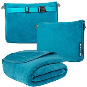 PAVILIA Travel Blanket Pillow, Soft Airplane Blanket 2-IN-1 Combo Set, Plane Blanket Compact Packable, Flight Essentials Car Pillow, Travelers Gifts Accessories Luggage Backpack Strap, 60x43 Teal Blue PAVILIA Travel Blanket Pillow, Soft Airplane Blanket 2-IN-1 Combo Set, Plane Blanket Compact Packable, Flight Essentials Car Pillow, Travelers Gifts Accessories Luggage Backpack Strap, 60x43 Teal Blue