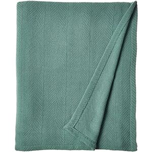 Eddie Bauer King Blanket, Lightweight Cotton Bedding, Home Decor for All Seasons (Herringbone Green, King) Eddie Bauer King Blanket, Lightweight Cotton Bedding, Home Decor for All Seasons (Herringbone Green, King)