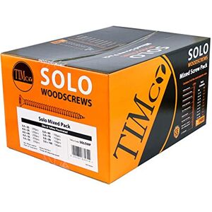 TIMCO Solo Chipboard & Woodscrews Mixed Pack PZ Double Countersunk Yellow TIMCO Solo Chipboard & Woodscrews Mixed Pack PZ Double Countersunk Yellow